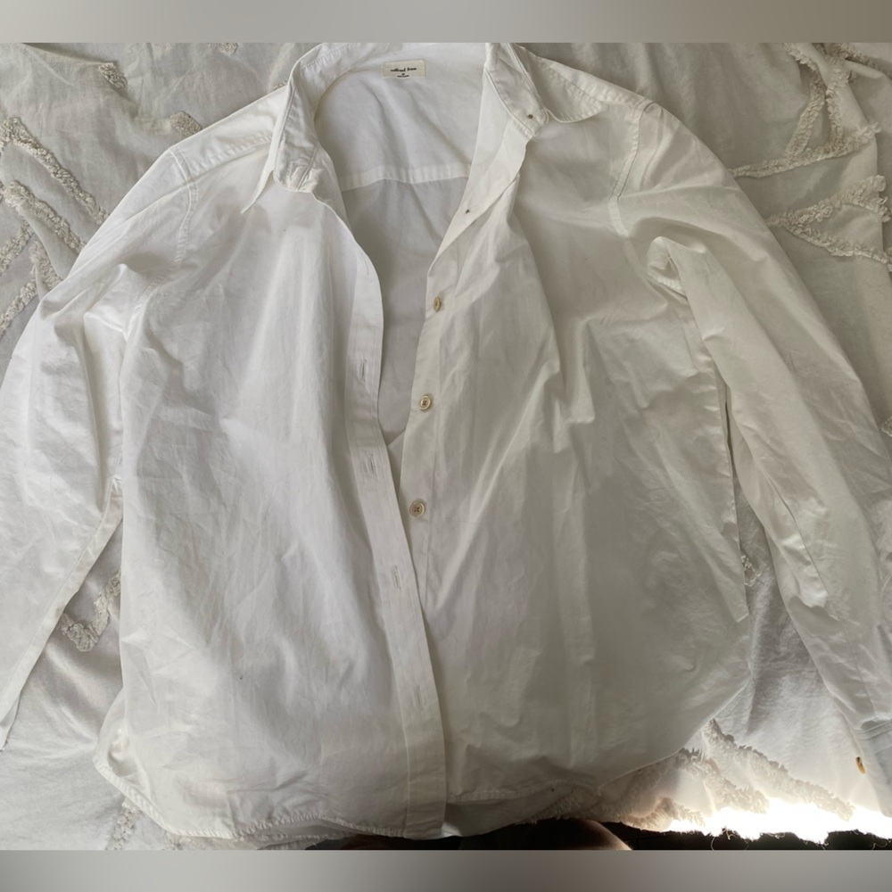 Aritzia Wilfred free white button up
